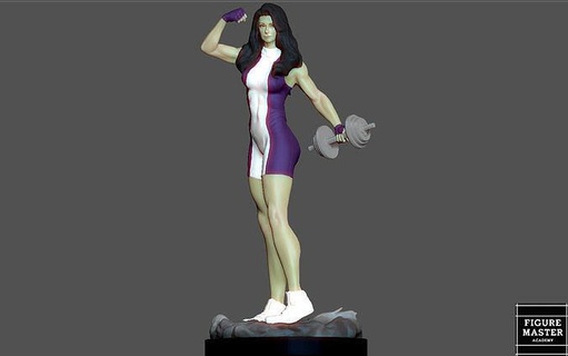 shehulk meraviglia Dramma mcu 3d Stampa arte sculture 3d print model - Mito3D