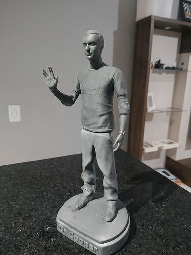 Sheldon cobre grande explosión teoría estatua serie tbbt semejanza científico Arte esculturas 3D print model - Mito3D