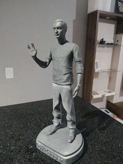 Sheldon cobre grande explosión teoría estatua serie tbbt semejanza científico Arte esculturas 3d print model - Mito3D