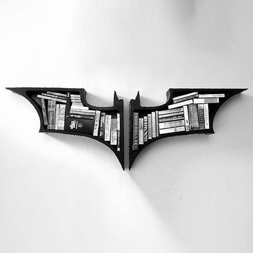 Detalles de impresión 3D estante libro batman