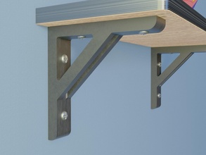 regal halterung 2 architektur innere dekorativ mauer halter unterstützung lager haushaltswaren haushalt zurückstellen büro möbel regale diy hobby haus 3d print model - Mito3D