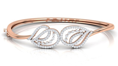 shell courbe de bracelet mariage bijoux l'anneau or le diamant d'argent joyau imprimable gem l'engagement blanc bague en anneau mode la livre sterling brillant engagem beauté les bracelets 3d print model - Mito3D