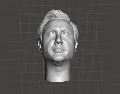 Shen teng cabeça 3d modelo fracasso retrato Mads escultura personagem masculino humano arte esculturas médio 3d print model - Mito3D