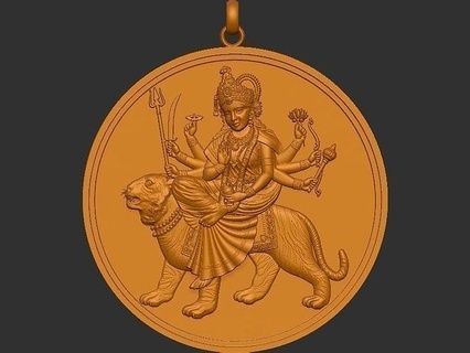şeravalli göz Sanat tasarım heykel yazdırılabilir iç sarkık madeni para Loket Durga jaimatadi Tanrı Ganesha Buda Şerovali altın modern karakter takı heykeller 3d print model - Mito3D
