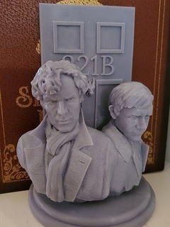 Sherlock cumberbatch hombre libre Arte esculturas Benedicto Holmes 3d print model - Mito3D