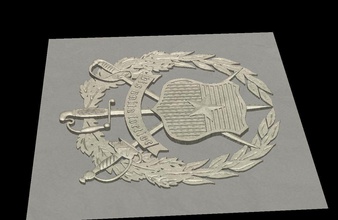 shield vis unita fortior estado mayor conjunto chile military 3dsmax aspirevectric art sculptures 3d print model - Mito3D