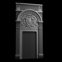 shikumen fuerza arquitectura puerta clásico clásico edificio escultura arte casa aire libre 3d print model - Mito3D