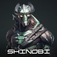 Shinobi yüksek poli stl mekanik robot karakter zırh bilim fi gelecek silah kılıç iş model adam canavar Tükendi zbrush ninja Sanat heykeller 3d print model - Mito3D
