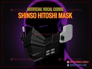 shinso hitoshi mask my hero academia - artificial vocal cords helmet cosplay shiso anime costume halloween japanese games toys 3d print model - Mito3D
