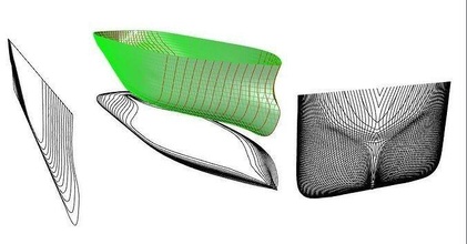 schiff rumpf berechnungen modellieren bauchig offsets marine architektur oberfläche nashorn maxsurfen stabilität struktur widerstand bewegung linienplan hydrostatik bildung ingenieurwesen wissenschaft 3d print model - Mito3D