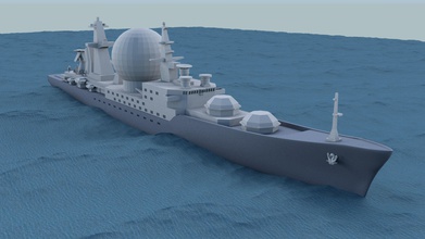 gemi mareşal nedelin sınıf su deniz okyanus seyahat araç tekne taşıtı yat liman taşımak samsonit savaş gemisi oyunlar oyuncaklar 3d print model - Mito3D