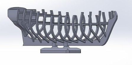 embarcacion modelo cesta alambres sello buque dibujo velero pasatiempo bricolaje diy 3d print model - Mito3D