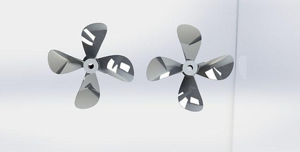 ship propeller turbine blade fan rc 3d print boat hobby diy mechanical parts 3d print model - Mito3D