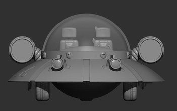embarcacion almiar morty nave espacial rickandmorty rickship justinroilandia arte esculturas 3d print model - Mito3D