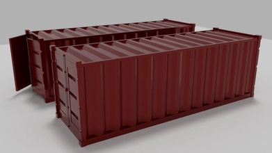versand container modell box lager unternehmen sendung industrie kiste möbel desktop industriell haushaltswaren werbung paket htc logistisch ladung pc ft haus draussen 3d print model - Mito3D