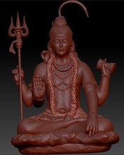 shiv ji idol 3d printable model god shivji religion sculpture statue art sculptures 3d print model - Mito3D
