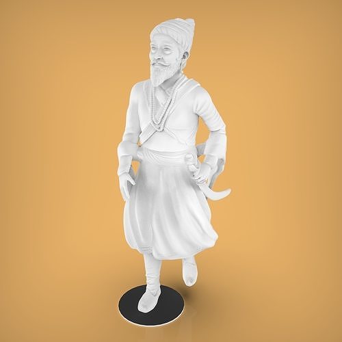 shivaji statue art maharashtra spiritualité classique sculptures 3D print model - Mito3D