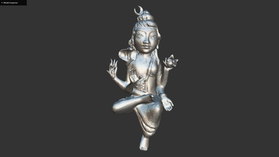 shivashakti 3dp art l'india la scultura il monumento busto patrimonio a scansione statua figura 3dscan fotogrammetria shiva shakti divina maschile femminile mahadevi dio indù sculture 3d print model - Mito3D