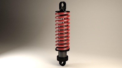 shock absorber hobby-diy shockabsorber mechanical spring piston suspension hobby diy parts 3d print model - Mito3D