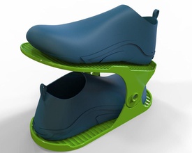 scarpa cremagliera rack scarpe ginnastica alto colline calzature conservazione dettaglio consiglio dei ministri sandalo mensola stivale plastica prodotto 3d stampabile scatola casa elementi accessori 3d print model - Mito3D