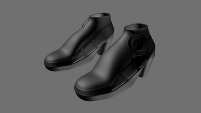 3d ayakkabı moda tekne modelleri kadın 3d print model - Mito3D