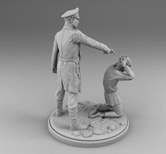 disparo chico Ejército urss alemán guerra mundo peligro 3d modelos impresión perro juegos juguetes 3d print model - Mito3D
