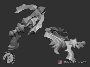 çekim star ok silahlar krallık kalpler hayran Sanat Aksesuarlar Kostüm oyunu cadılar bayramı oyuncaklar bıçak ağzı ekipman oyunlar kılıç oyun 3d print model - Mito3D