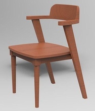 court bras repos manger chaise meubles bois contemporain siège simplicité intérieur forêt maison 3d print model - Mito3D
