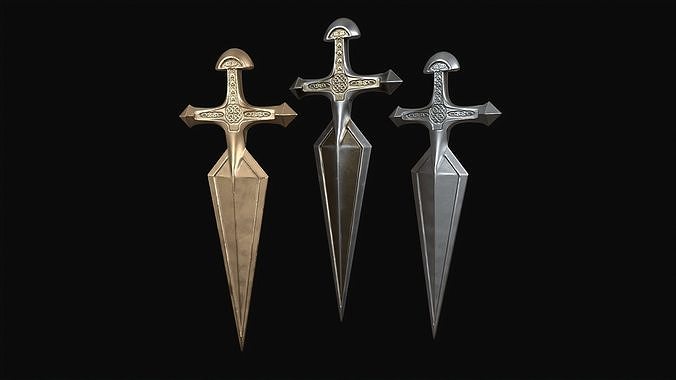 short knife weapon melee 3dprintable sword bladed game toys blade sharp knight games accessories hobby diy 3D print model - Mito3D
