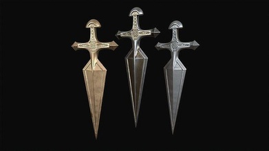 short knife weapon melee 3dprintable sword bladed game toys blade sharp knight games accessories hobby diy 3d print model - Mito3D