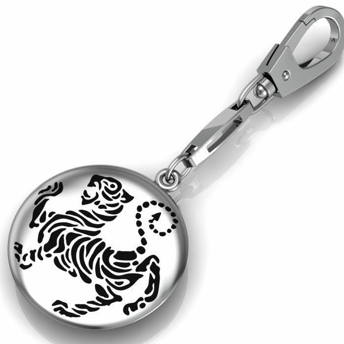 shotokan karate tiger pendant jewelry jewel animal enamel silver printable cnc trinket oxidized 3D print model - Mito3D
