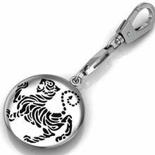 shotokan karatè tigre pendente gioielleria gioiello animale smalto argento stampabile cnc gingillo ossidato 3d print model - Mito3D