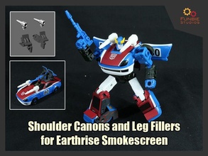 shoulder canons leg fillers transformers smokescreen earthrise wfc addons games toys 3d print model - Mito3D