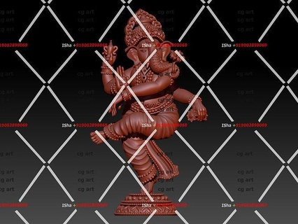 shree ganesha lord god elephant diwali dipawali deepawali murti statue laxmi ganpati indian small miniatures figurines art sculptures ganesh jewelry 3d print model - Mito3D