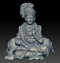 shree swaminarayan aziz 3d yazdır model tanrı hintli hindu buda sanat takı heykeller altın şekil swami narayan heykel kolye 3d print model - Mito3D