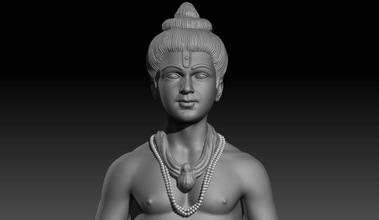 shree swaminarayan santo estatua escultura dios figurilla indio decoración hindú buda religioso arte joyería joya deidad esculturas 3d print model - Mito3D