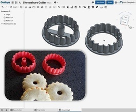 shrewsbury cookie cutter baking kitchen biscuits cookies house dining 3d print model - Mito3D