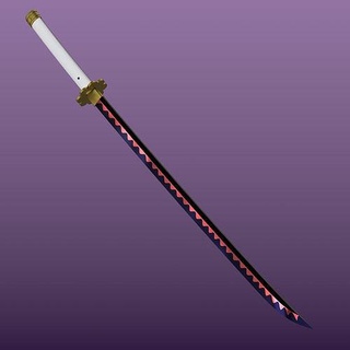 Shusui katana anime lâmina samurai arma laminado 3dprint pedaço zoro meito espada Japão passatempo faça 3d print model - Mito3D