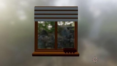 obturador ventana arquitectura habitación aire libre casa 3d print model - Mito3D