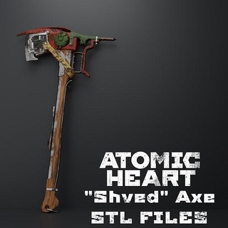 shved atomic heart atomicheart game cosplay games toys model twins helmet character diy models printable axe ax props prop print 3d print model - Mito3D