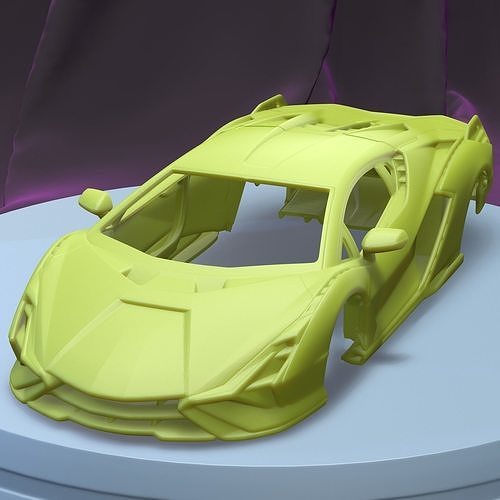 2020 imprimible coche vehiculo cuerpo espacio scalextric Tamiya rc miniz controlar tractor ninco kyosho scx axial juegos juguetes juego accesorios 3D print model - Mito3D