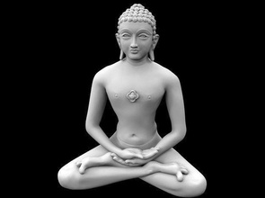 siddhartha gautama mahavir 3dprinting gautam kunst skulptur preis statue skulpturen abstrakt architektonisch dekoration 3d print model - Mito3D