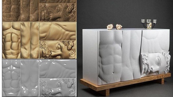 Anrichte Zeus Möbel Italienisch Innere Design Holz Tabelle modern zeitgenössisch Sofa klassisch Modell Silber Bronze Kupfer Aluminium Gips Plastik Metall Glasfaser Schokolade Dekor Zuhause Haus Villa Hotel 3d print model - Mito3D