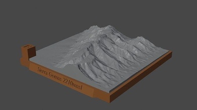 serra borrachas montanha panorama vulcão terreno Ambiente natureza fotogrametria elevação dem Ciência 3d print model - Mito3D