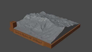 Sierra la Madera hp Berg Landschaft Vulkan Terrain Umgebung Natur Photogrammetrie Elevation Wissenschaft 3d print model - Mito3D