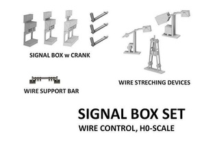 sig 0003 señal caja conjunto cable controlar h0 scale 15 artículos telar yarda estación ferrocarril modell pasatiempo bricolaje diy 3d print model - Mito3D