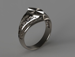 firmar hembra joyería joya lujo platino oro plata libra esterlina brillante Moda elegante diamante anillo compromiso belleza zafiro anillos 3d print model - Mito3D