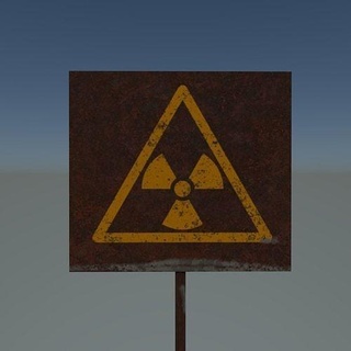 signe radiation danger Arrêtez Signe sécurité autoroute route Autoroute publicité Tchernobyl mort 39 entrée art panneaux logos 3d print model - Mito3D