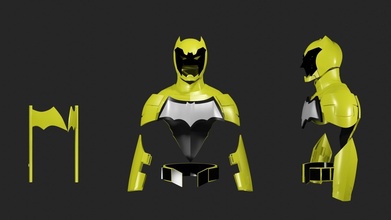 sinal dc robô batman super heroi brinquedos jogos histórias quadrinhos cosplays personagem ilustração 3d print model - Mito3D