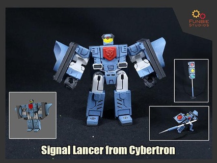 signal lancer transformers cybertron robot games toys 3d print model - Mito3D
